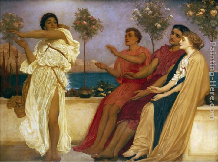 Greek Girl Dancing painting - Lord Frederick Leighton Greek Girl Dancing art painting